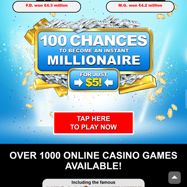 Captain Cooks Casino 100 Chances Millionaire Mobile Promotion